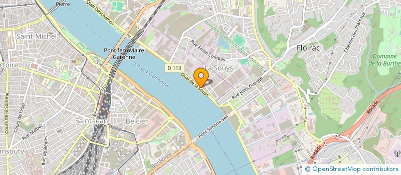 localisation de l'entreprise BIODEV à BORDEAUX