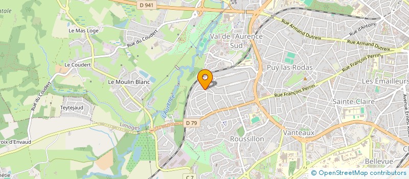 localisation de l'entreprise BIODEV PHYTORIENT à LIMOGES