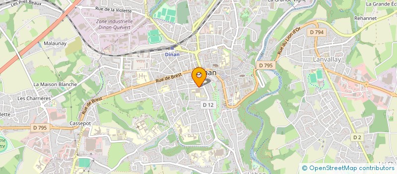 localisation de l'entreprise BIODIN à DINAN