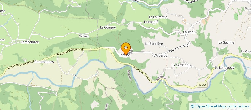 localisation de l'entreprise BIODIVA  PRUINES