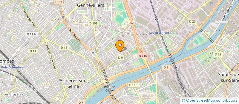 localisation de l'entreprise BIODIVERT'CITES DES AGNETTES à GENNEVILLIERS