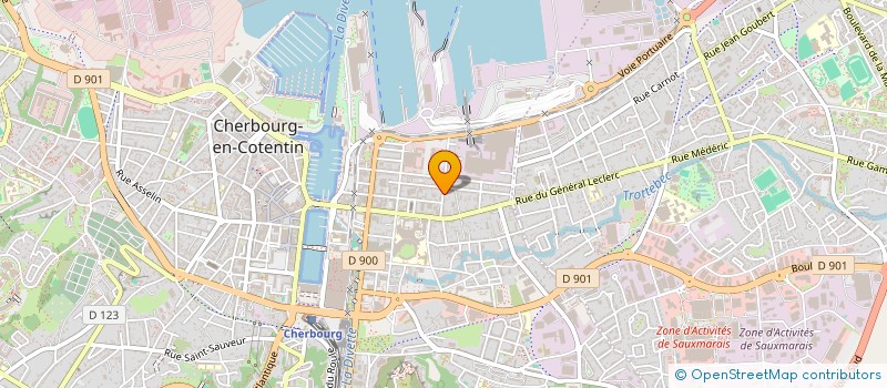 localisation de l'entreprise BIODYN à CHERBOURG-EN-COTENTIN