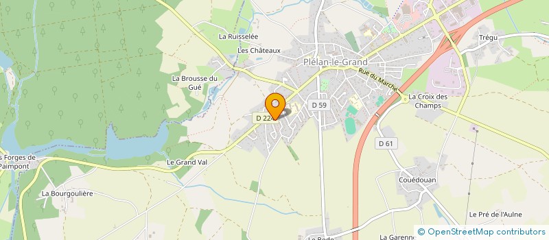 localisation de l'entreprise BIODYOSTEO  PLELAN-LE-GRAND