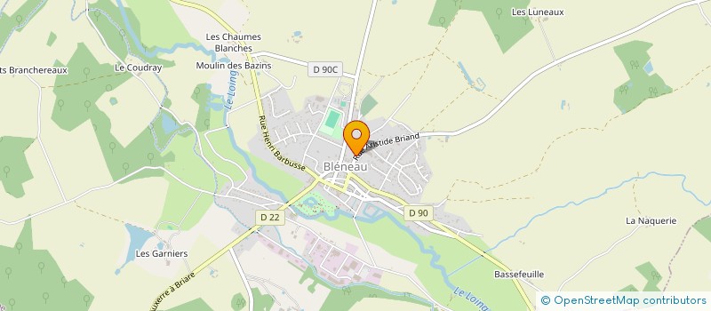 localisation de l'entreprise BIOENERGIE à BLENEAU