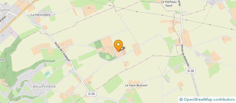 localisation de l'entreprise BIOENERGIE'CO à BEUZEVILLETTE