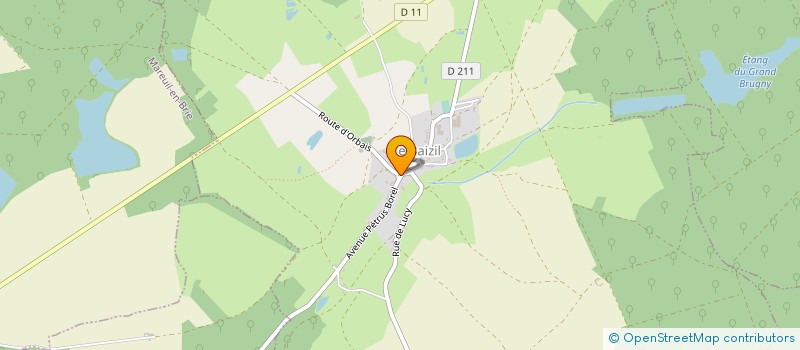 localisation de l'entreprise BIOENERGIE DE L ETANG à MAREUIL-EN-BRIE