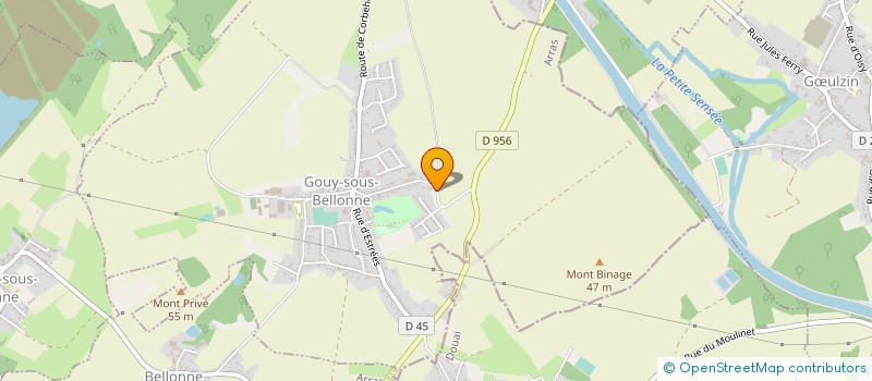 localisation de l'entreprise BIOENERGIE DE LA MOTTE à GOUY-SOUS-BELLONNE