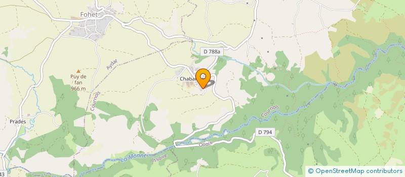 localisation de l'entreprise BIOENERGIES DU CLOS à COURNOLS