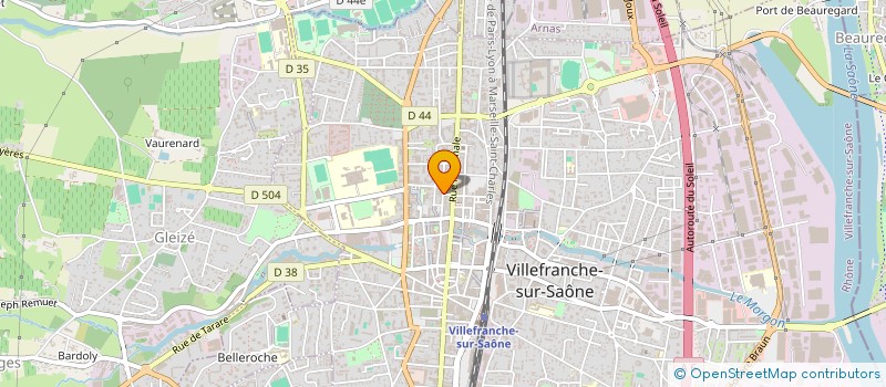 localisation de l'entreprise BIOEQUI'LIBRE à VILLEFRANCHE-SUR-SAONE