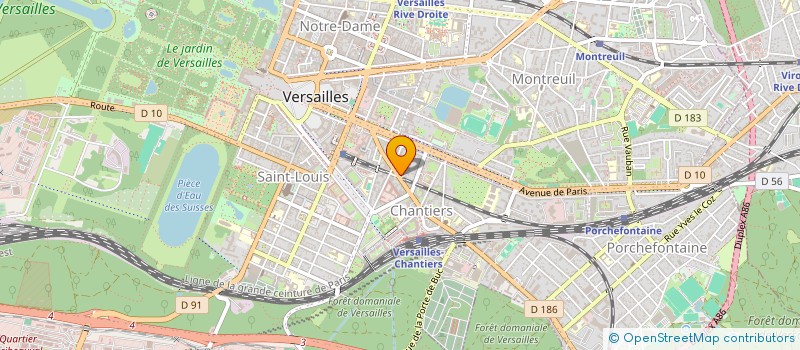 localisation de l'entreprise BIOETIC à VERSAILLES