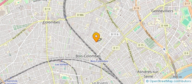localisation de l'entreprise BIOEVI à BOIS-COLOMBES