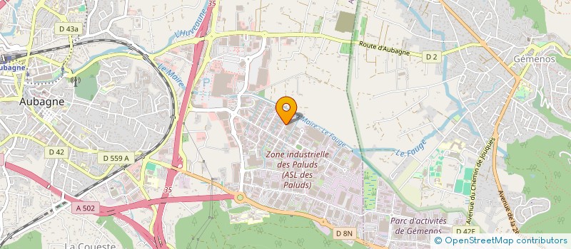 localisation de l'entreprise BIOFINANCES  AUBAGNE