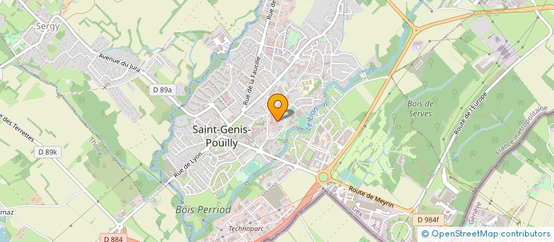 localisation de l'entreprise BIOFISIO à SAINT-GENIS-POUILLY