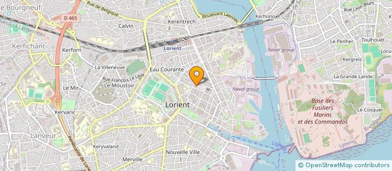 localisation de l'entreprise BIOFORM-LORIENT à LORIENT