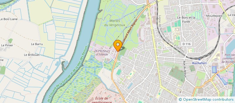localisation de l'entreprise BIOFORT à ROCHEFORT