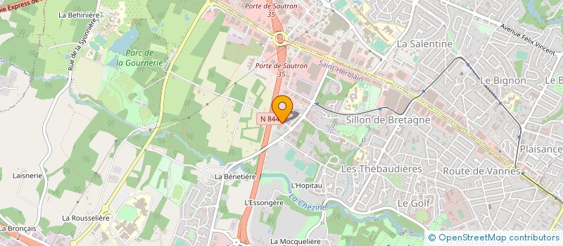 localisation de l'entreprise BIOFORTIS à ST-HERBLAIN
