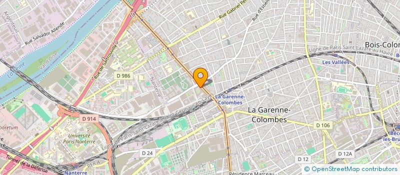 localisation de l'entreprise BIOGARAN à COLOMBES