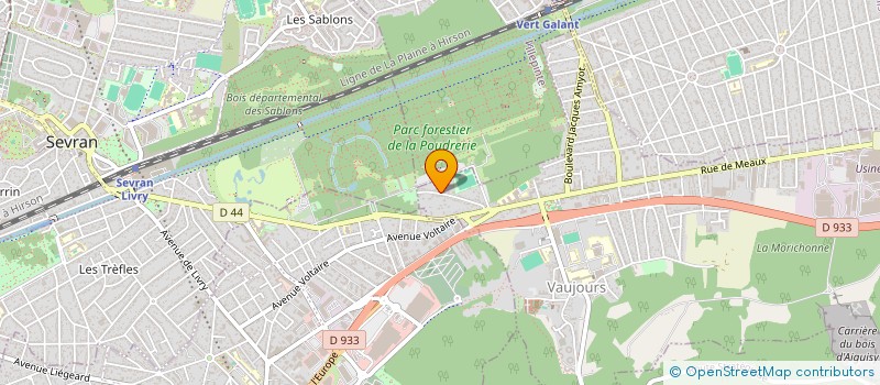 localisation de l'entreprise BIOGARDENPARCS à VAUJOURS