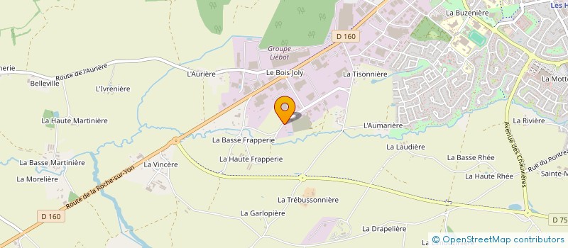 localisation de l'entreprise BIOGASYL à LES HERBIERS