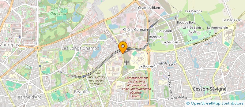 localisation de l'entreprise BIOGAZ DE BANNALEC à CESSON-SEVIGNE