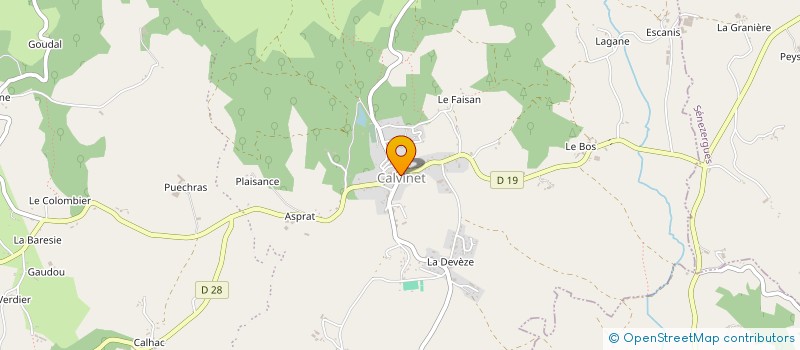localisation de l'entreprise BIOGAZ DE LA CHATAIGNERAIE CANTALIENNE à PUYCAPEL
