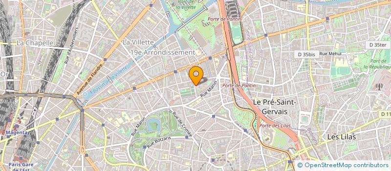 localisation de l'entreprise BIOGENE SCIENCE à PARIS