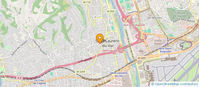 localisation de l'entreprise BIOGENETIC à SAINT-LAURENT-DU-VAR