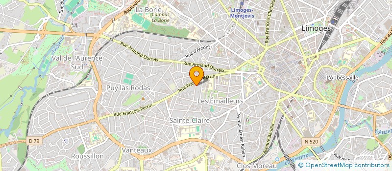 localisation de l'entreprise BIOGENY  LIMOGES