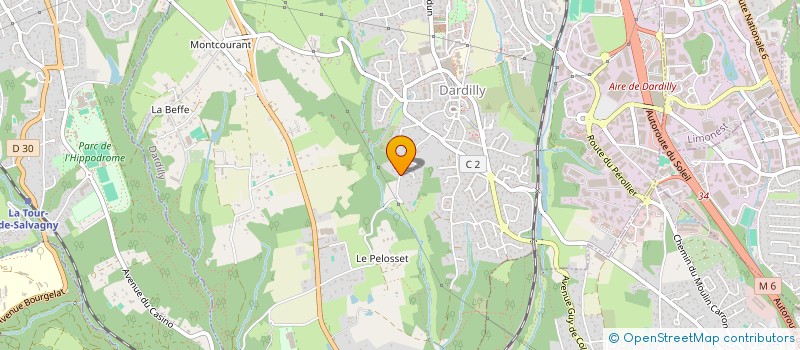 localisation de l'entreprise BIOGLIO  DARDILLY