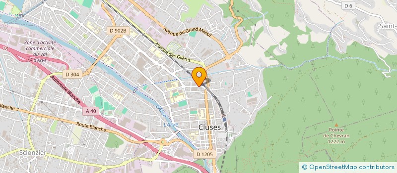 localisation de l'entreprise BIOGROUP ALPES  CLUSES