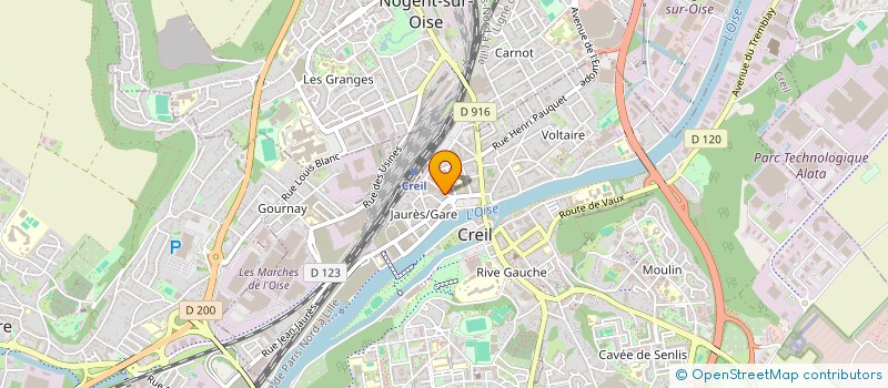 localisation de l'entreprise BIOGROUP OISE  CREIL