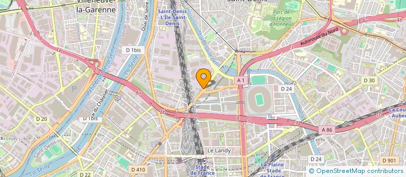 localisation de l'entreprise BIOGROUP PARIS EST  SAINT-DENIS