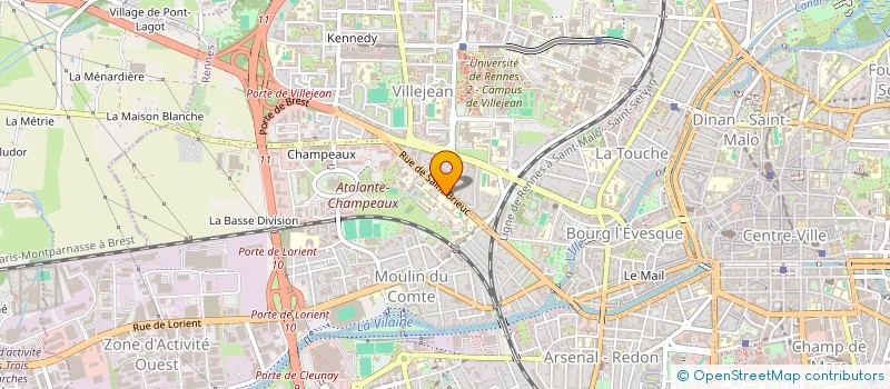 localisation de l'entreprise BIOHAP à RENNES
