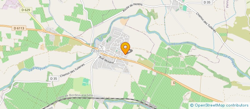 localisation de l'entreprise BIOJET à PEZENS