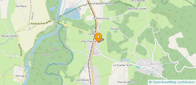 localisation de l'entreprise BIOKIT-HABITAT à PUY-GUILLAUME
