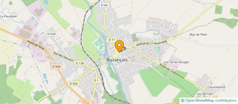 localisation de l'entreprise BIOKULTURE à BUZANCAIS