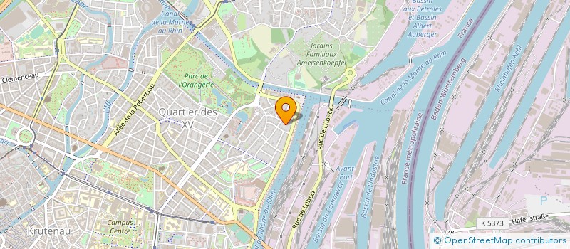 localisation de l'entreprise BIOLABO à STRASBOURG