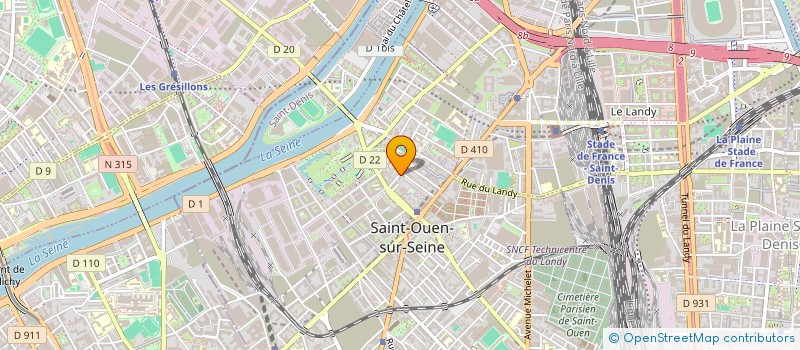 localisation de l'entreprise BIOLAINE  SAINT-OUEN-SUR-SEINE