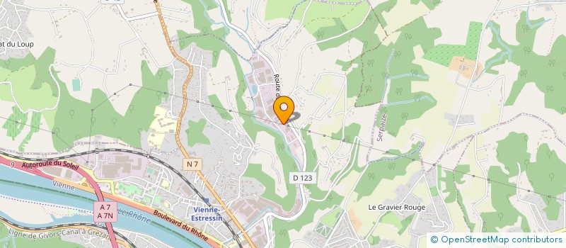 localisation de l'entreprise BIOLAUR à VIENNE