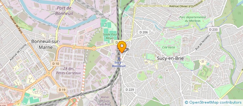 localisation de l'entreprise BIOLEVATE SAS à SUCY-EN-BRIE