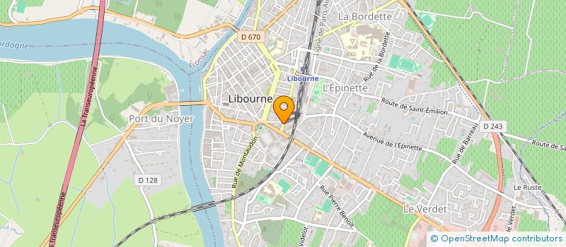 localisation de l'entreprise BIOLIB UNILABS  LIBOURNE