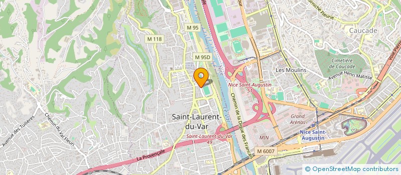 localisation de l'entreprise BIOLIGHT SARL à SAINT-LAURENT-DU-VAR