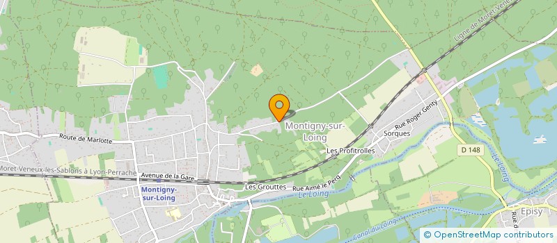 localisation de l'entreprise BIOLIVE PRIMEUR SERVICE  MONTIGNY-SUR-LOING