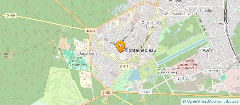 localisation de l'entreprise BIOLOCK  FONTAINEBLEAU