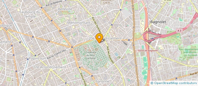 localisation de l'entreprise BIOLOGIE ALIMENTATION SANTE à PARIS
