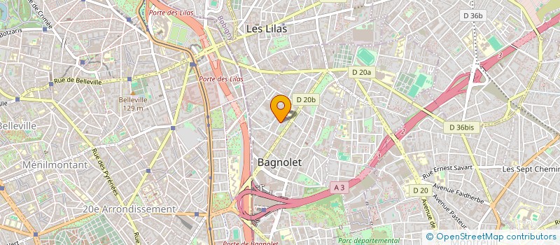 localisation de l'entreprise BIOLOGIE INDUSTRIELLE MICRO ORGANISMES  BAGNOLET