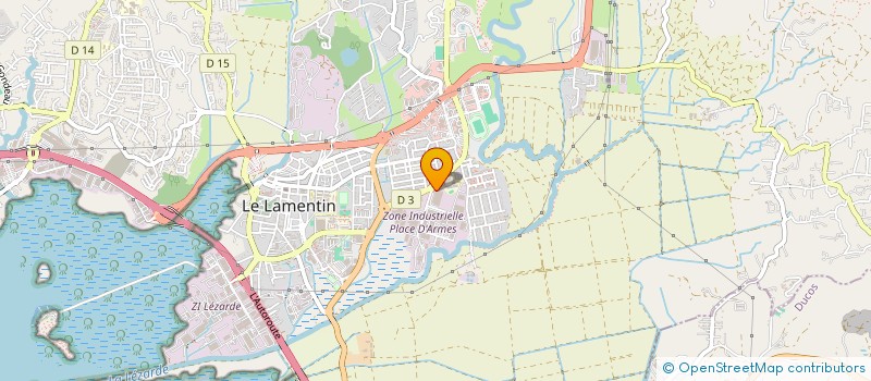 localisation de l'entreprise BIOLOGIE REACTIF ET LABORATOIRE à LE LAMENTIN