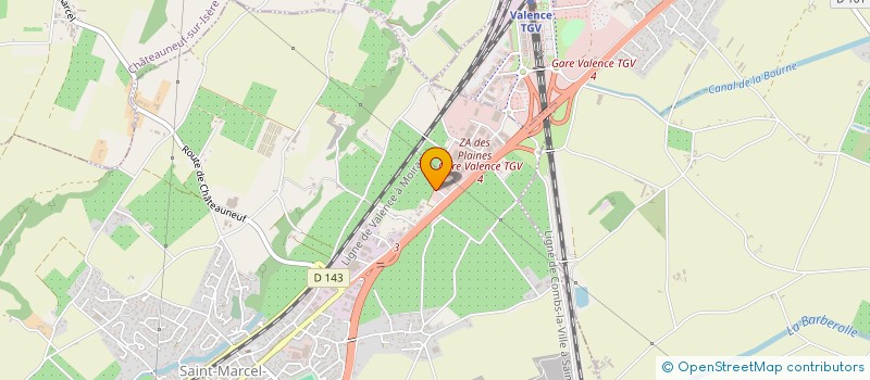 localisation de l'entreprise BIOLOGIS à SAINT-MARCEL-LES-VALENCE