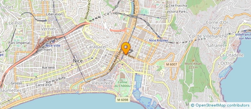 localisation de l'entreprise BIOLOGISTES ASSOCIES REGROUPANT DES LABORATOIRES D'ANALYSES à NICE