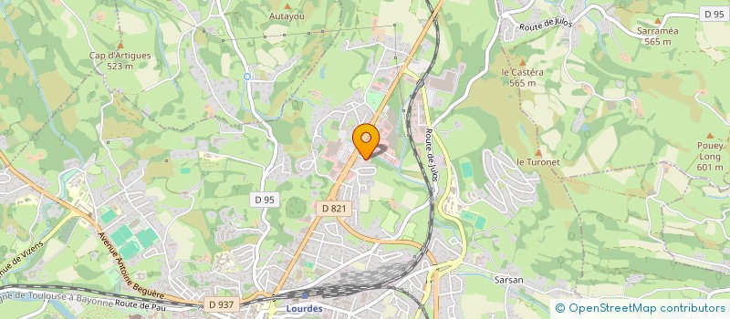 localisation de l'entreprise BIOLOURDES  LOURDES